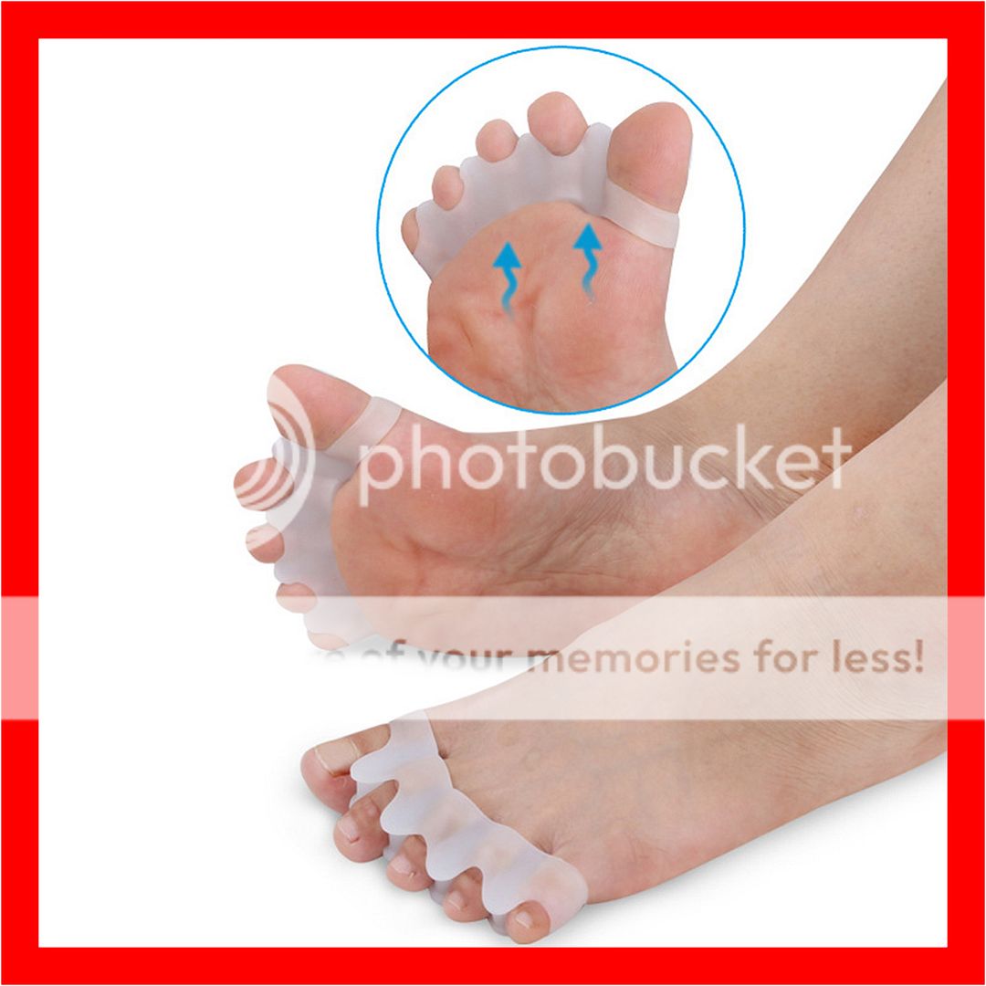 Silicone Gel Bunion Corrector Toe Separator Spreader Pain Relief Hallux Valgus eBay
